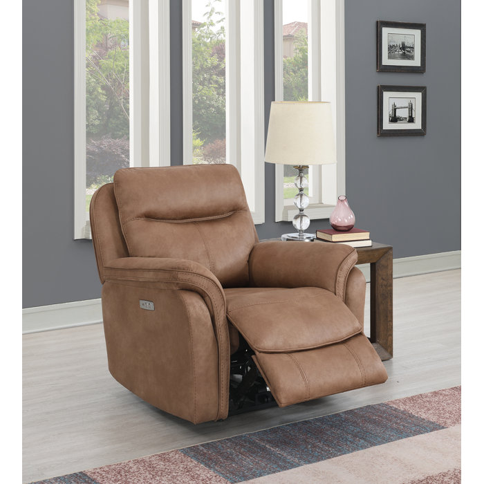 Ebern Designs Kromhout Upholstered Electric Recliner Wayfair Co Uk